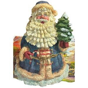 Vintage Christmas Decoration Crinkle Claus 4"
